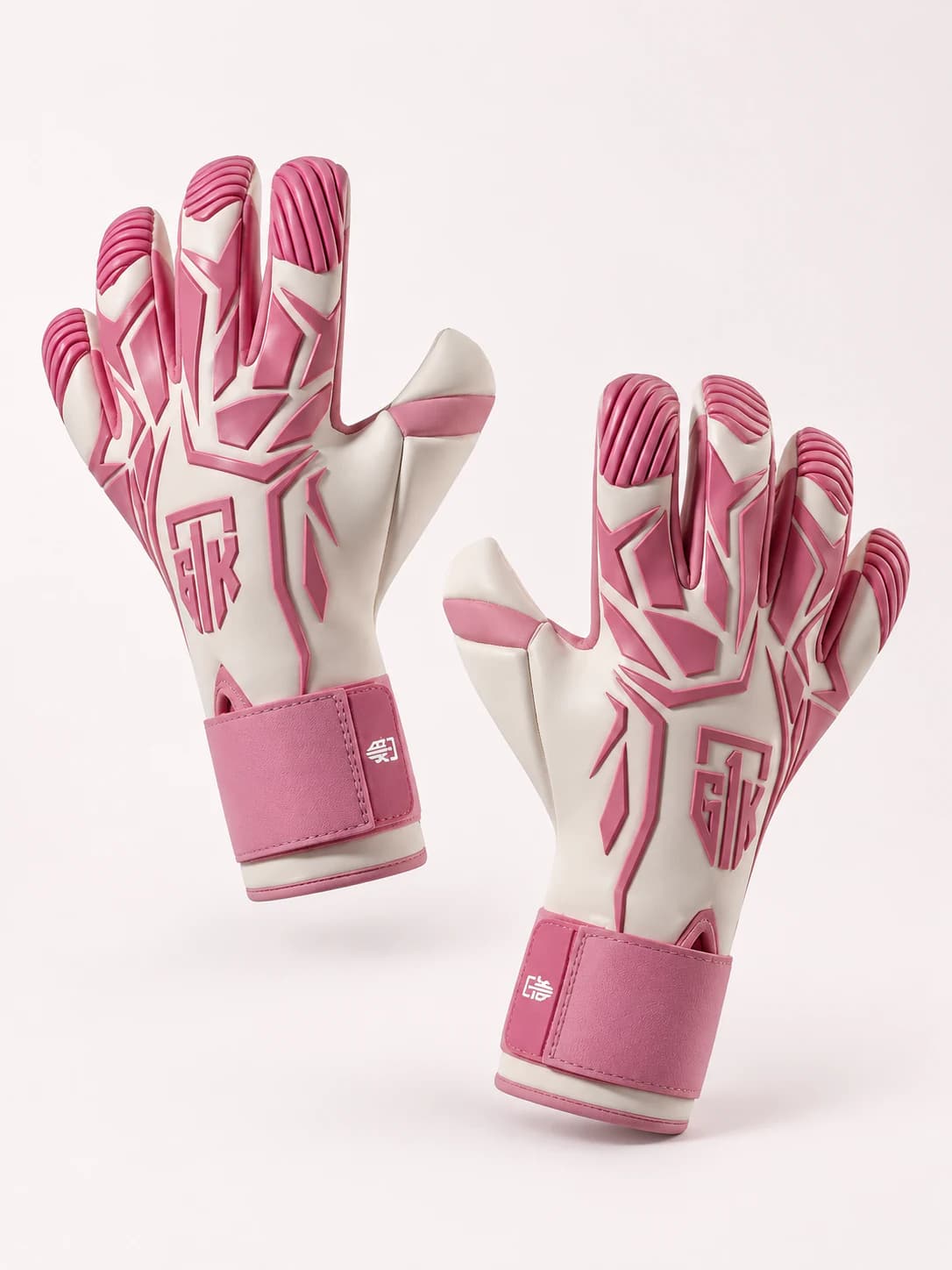 Guantes de portero rosa y blanco de edición limitada de Goalkeeper Academy 360